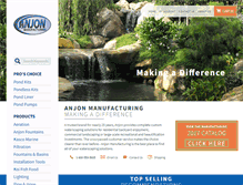 Tablet Screenshot of anjonmfg.com